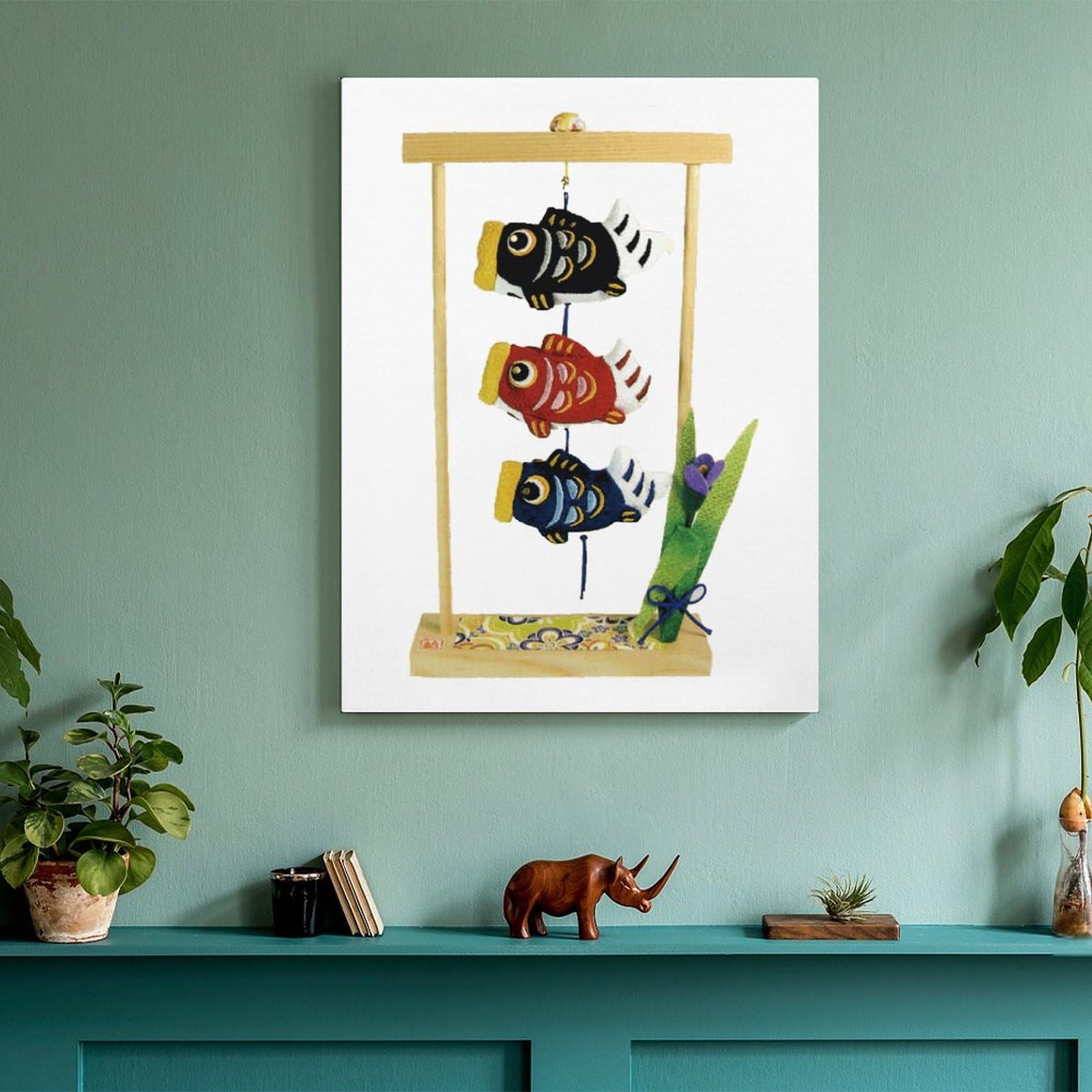 アートのぼり鯉 額縁 インテリア アートのぼり鯉 額縁 インテリア